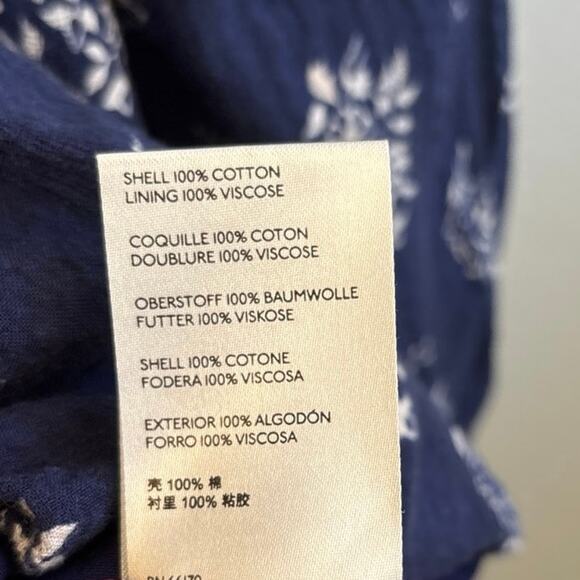 Anthropologie Maeve womens Sz Small Carlita Tiered Tunic Dress Floral Tassels - Picture 9 of 13